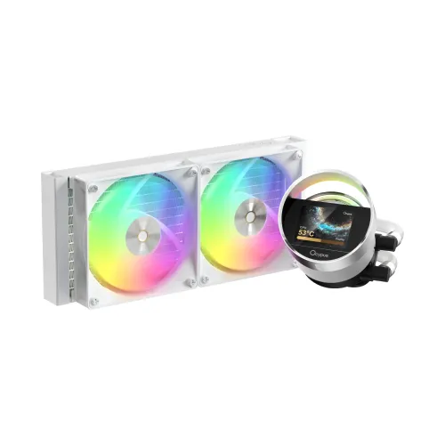Ocypus Sigma L24 WH ARGB 240mm AIO Liquid CPU Cooler With Display