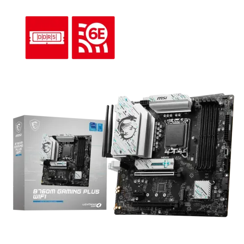 MSI B760M GAMING PLUS WIFI 6E mATX Motherboard