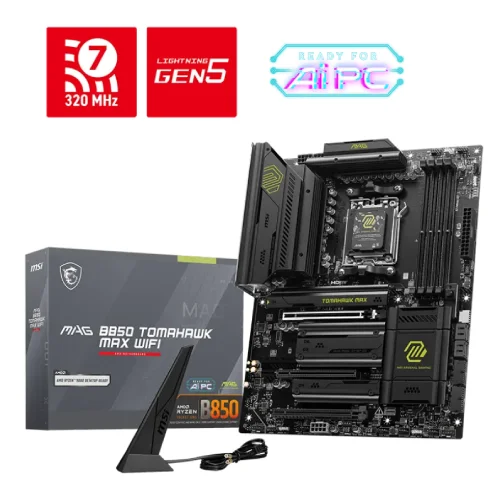 MSI MAG B850 TOMAHAWK MAX WIFI AM5 ATX Motherboard